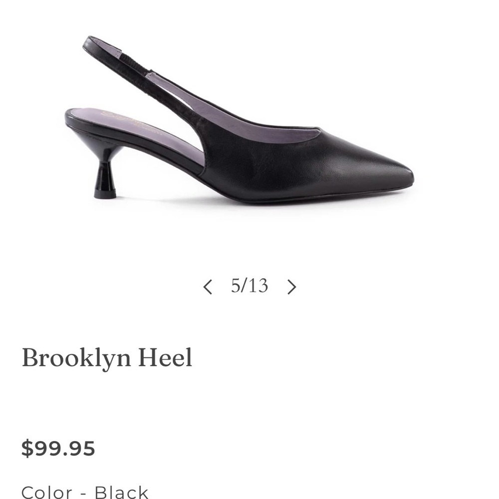 Anthropologie Black Brooklyn Heel